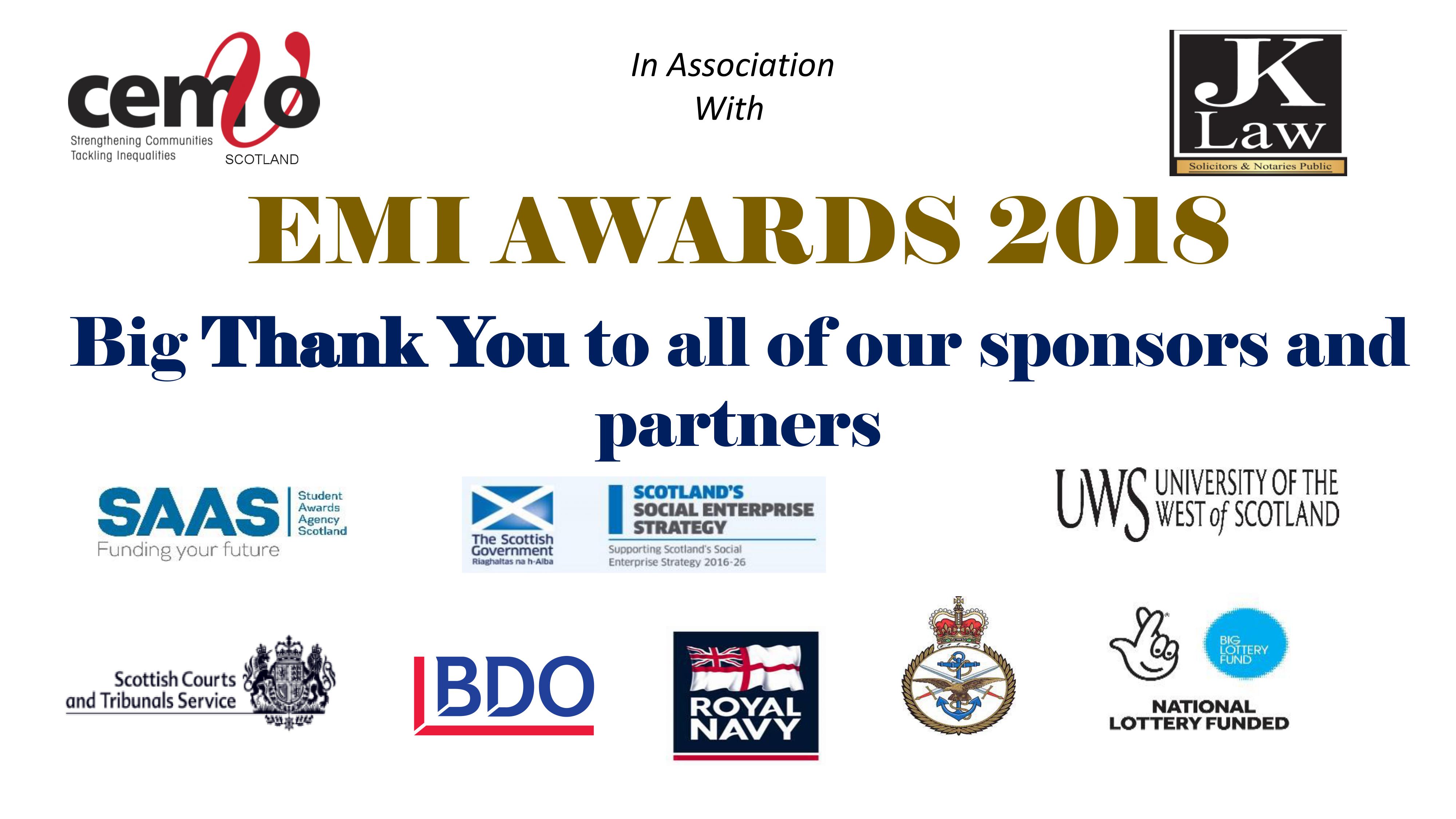 Thank you to our EMIA sponsors and partners!