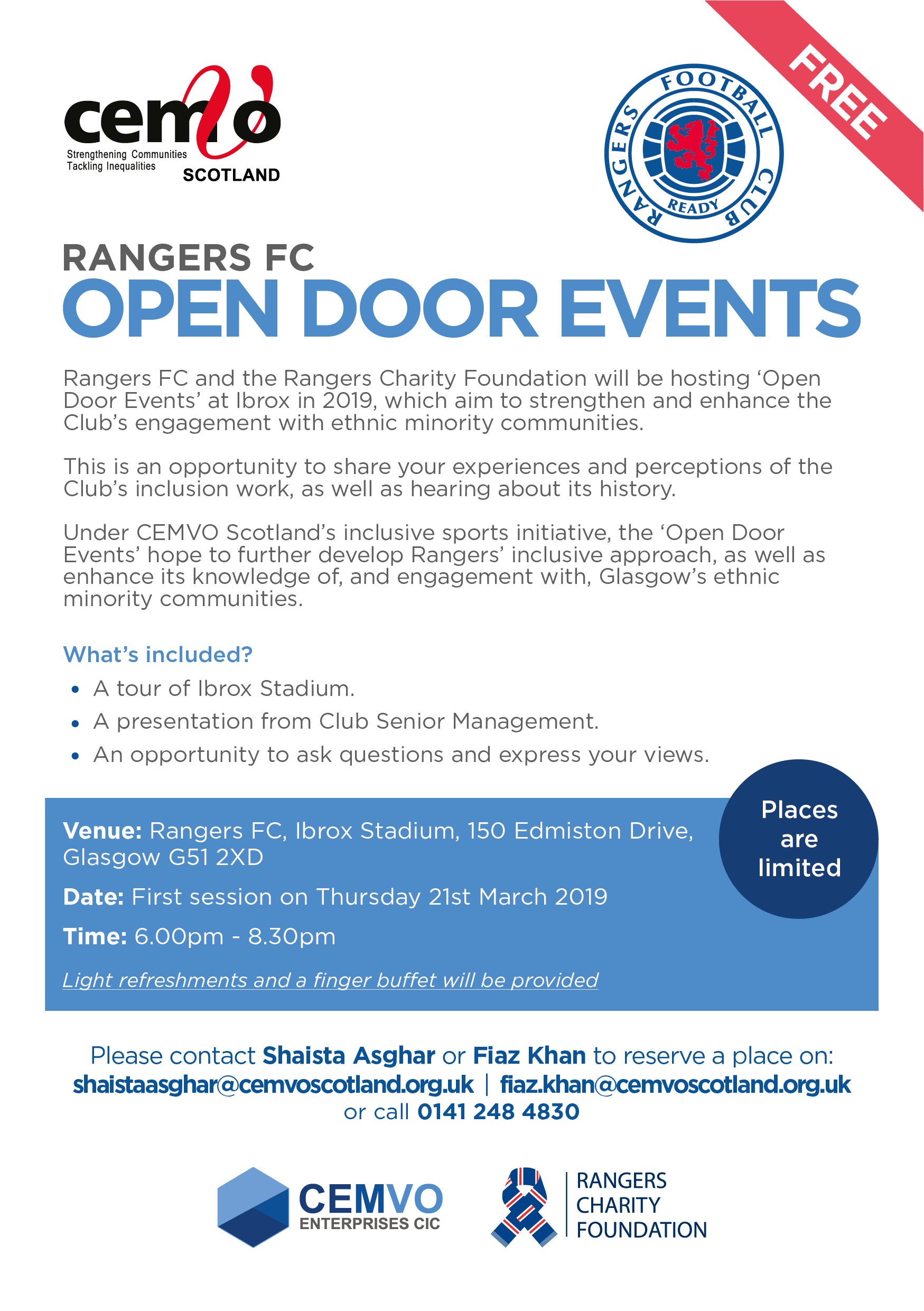 Rangers FC Open Door Event